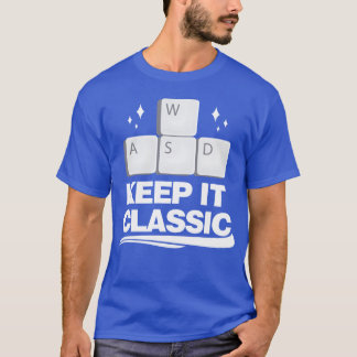 T-shirt Gardons les jeux vidéo classiques fille de contrôl