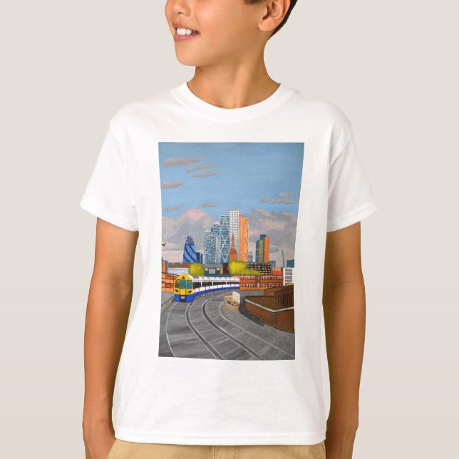 T-shirt Gare de Londres Overland - Gare de Hoxton (Devant)
