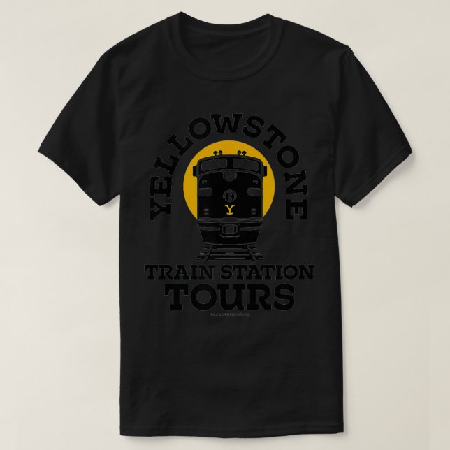 T-shirt Gare de Yellowstone Tours (Design devant)