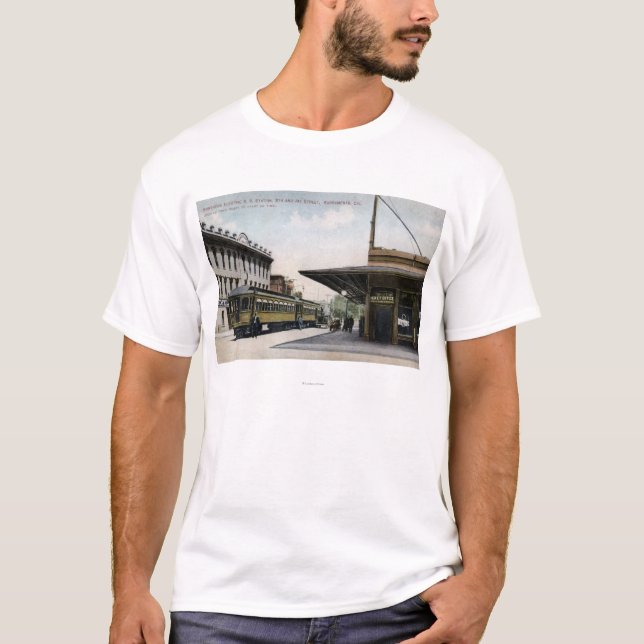 T-shirt Gare électrique du nord (Devant)