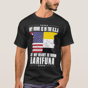 T-shirt Garifuna Patriot Américain Grosse Fier Accueil Coe