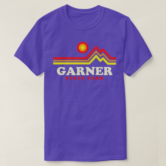 T-shirt Garner State Park Camping Texas Retro (Design devant)