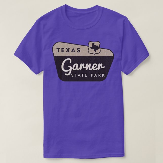 T-shirt Garner State Park Texas Affiche de bienvenue (Design devant)