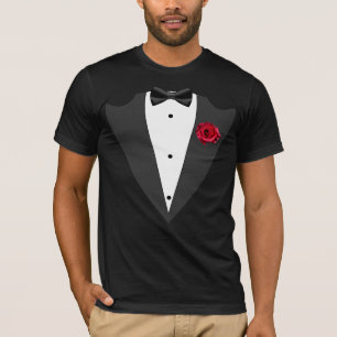 T-shirt Gars d'honneur en smoking, témoin en noir et blanc