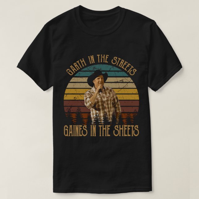 T-shirt Garth et Gaines dans la rue Sticker (Design devant)