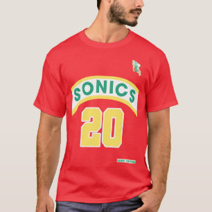 T-shirt Gary Payton Retro Supersonics Jersey 90s Style Fan