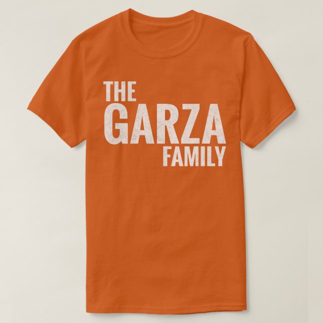 T-shirt Garza Famille Garza Nom de famille Garza Nom 1 (Design devant)