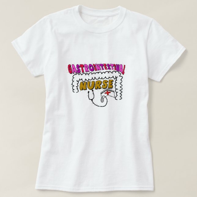 T-shirt (gastro-intestinal) d'infirmière de GI (Design devant)