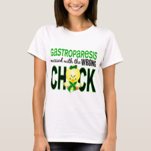 T-shirt Gastroparésie salie avec le poussin faux