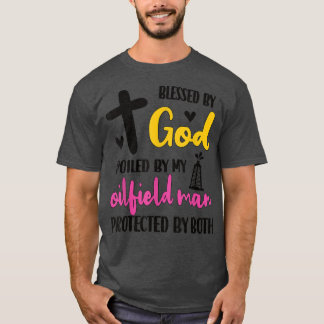 T-shirt Gâté Par Mon Mari De Fil D'Oilfield