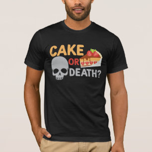 T-shirt Gâteau Amusant Ou Crâne Mort - Pain De Bonbons B
