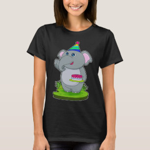 T-shirt Gâteau casquette de la fête des éléphants