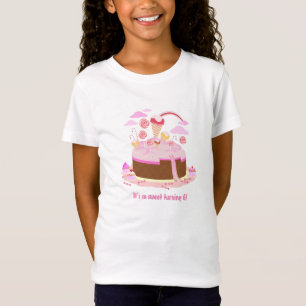 T-Shirt Gâteau d'anniversaire au chocolat et bonbons