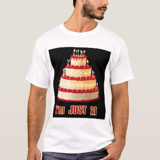T-SHIRT GÂTEAU D'ANNIVERSAIRE AVEC DES BOUGIES