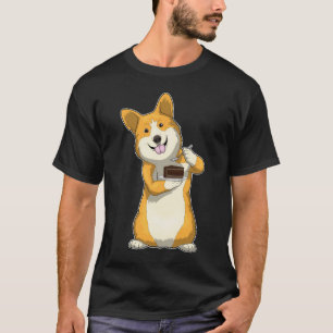 T-shirt Gâteau d'anniversaire de Corgi