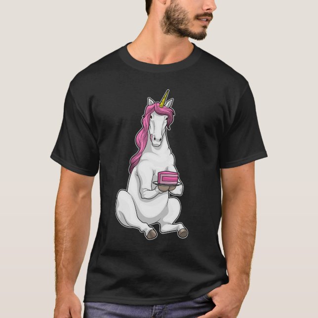 T-shirt Gâteau d'anniversaire de la licorne (Devant)