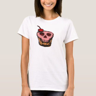 T-shirt Gâteau de crâne avec la cerise