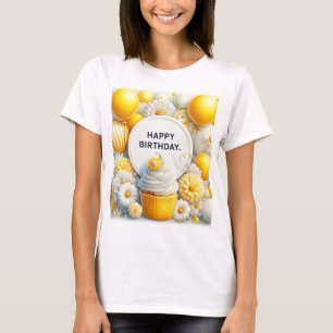T-shirt gâteau et ballon