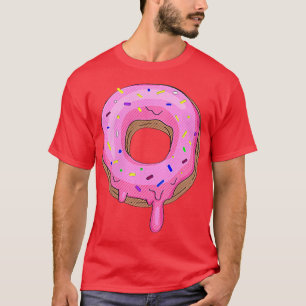 T-shirt Gâteau fourré au beignet à la sprinkles rose Amour