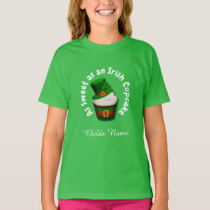 T-shirt Gâteau personnalisé irlandais doux pour garçon ou