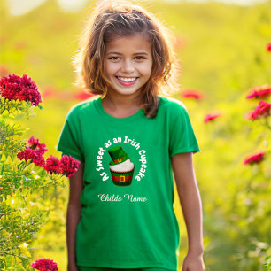 T-shirt Gâteau personnalisé irlandais doux pour garçon ou