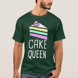 T-shirt Gâteau Queen Cute Et Drôle Baker Design