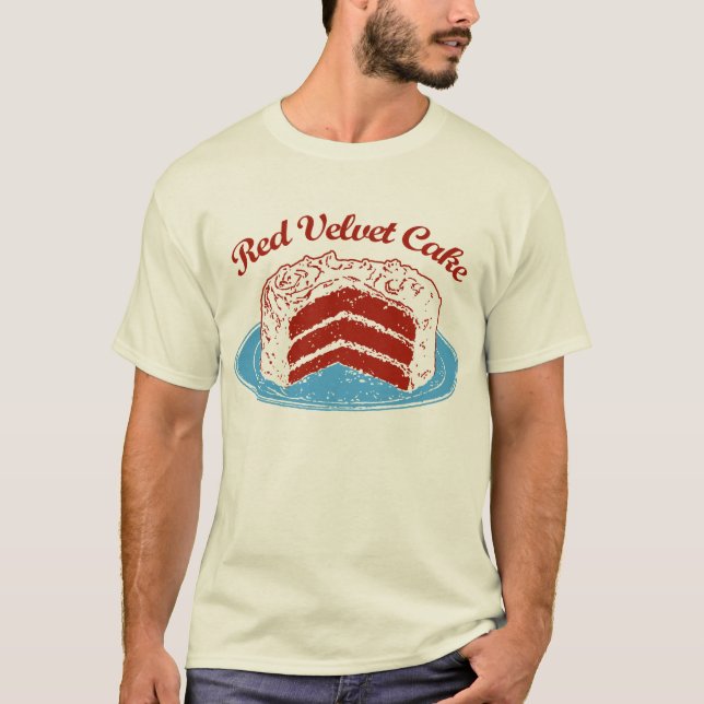 T-shirt Gâteau rouge de velours (Devant)