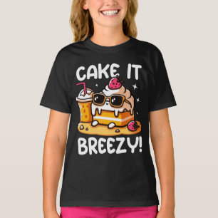 T-shirt Gâter Le Gâteau Trancher Le Gâteau Brûler À La Pla