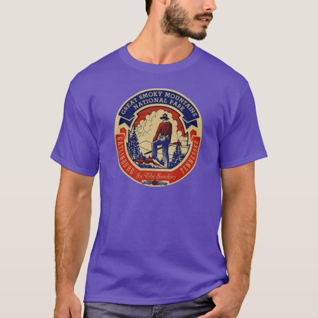 T-shirt Gatlinburg Great Smotains National Mountains Parc  (Devant)
