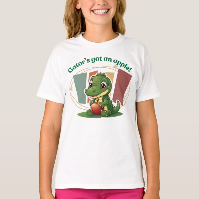 T-shirt Gator a une pomme (Devant)
