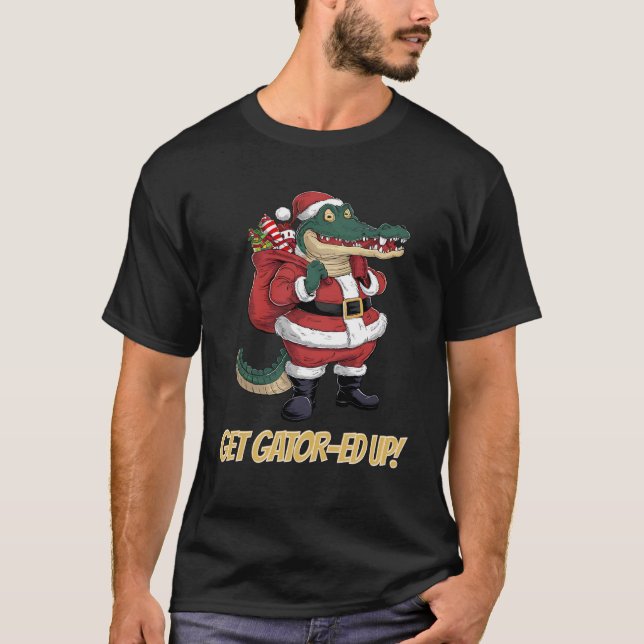 T-shirt Gator Ed Up Alligator Noël (Devant)
