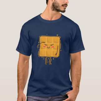 T-shirt Gaufre salue amie collation pâtisserie