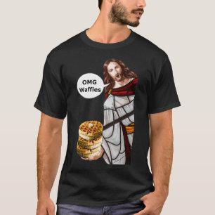 T-shirt gaufres Jesus OMG