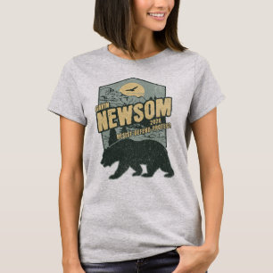 T-shirt Gavin Newsom 2028 Résister Protéger Défendre