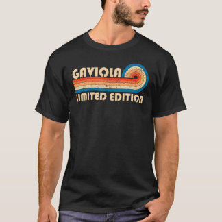 T-shirt GAVIOLA Nom de famille Retro Vintage 80s 90s Anniv
