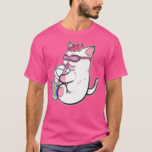 T-shirt Gay Anime Chat Fille Bubble Thé Manga Figure Boba