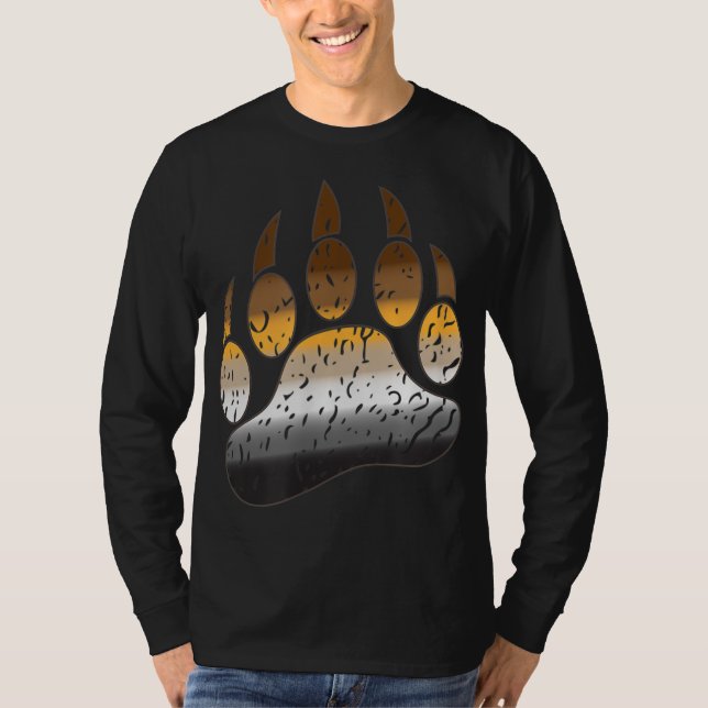T-shirt Gay Bear Paw Pride détenue (Devant)
