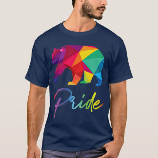 T-shirt Gay Bear Pride LGBT Rainbow Flag Pride Mois