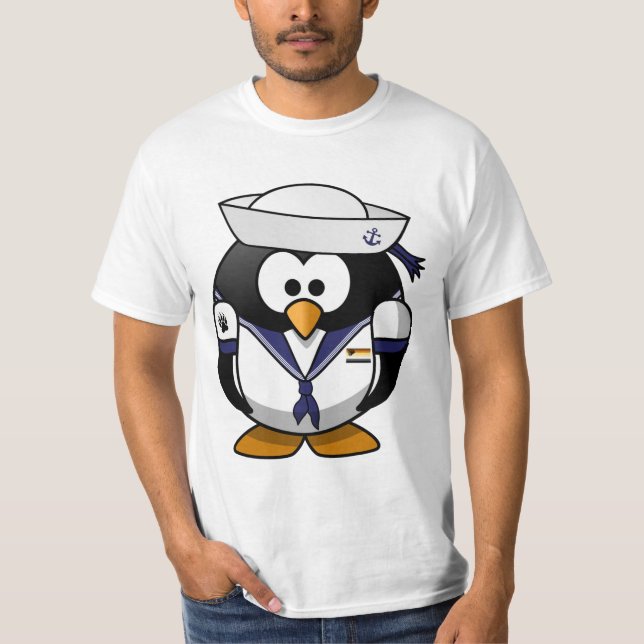 T-shirt Gay bear Pride Sailor Penguin (Devant)