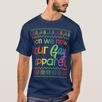 T-shirt Gay Christmas Drôle LGB Don We Now Our Gay