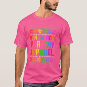 T-shirt Gay Christmas Drôle LGBT Don We Now Our Gay Costum
