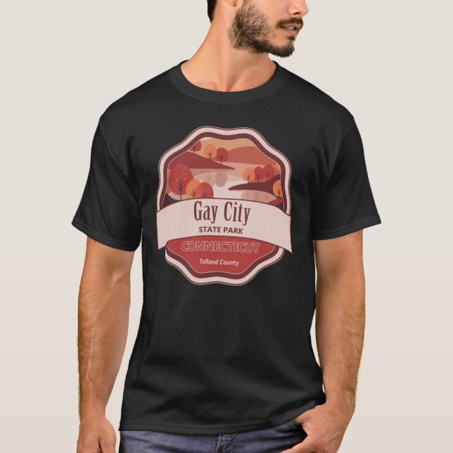 T-shirt Gay City State Park Tolland County Connecticut (Devant)