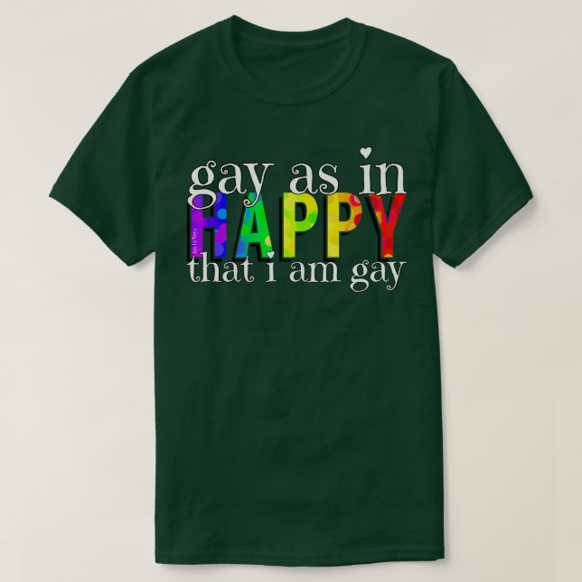 T-shirt Gay Comme En Heureux (Design devant)