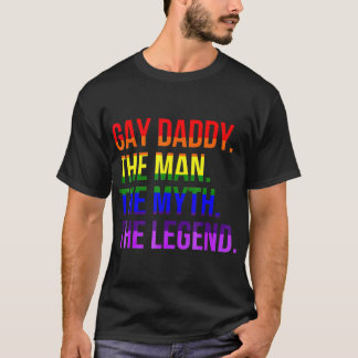 T-shirt Gay Daddy LGBT Pride Papa Fête des pères Cadeau