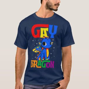 T-shirt Gay Dragon mignon Majestic tendance Gay pride LGBT