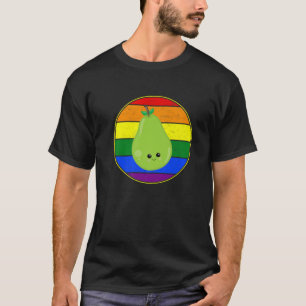 T-shirt Gay Fruit Pear Lover LGBTQ Pride Stuff Ados mignon