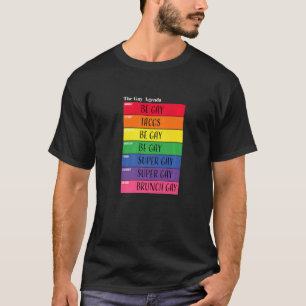 T-shirt Gay Hebdomadaire Agenda Lgbt Pride Rainbow