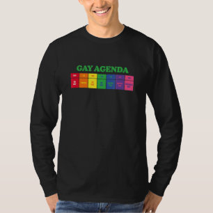 T-shirt Gay Hebdomadaire Agenda Lgbt Pride Rainbow 2