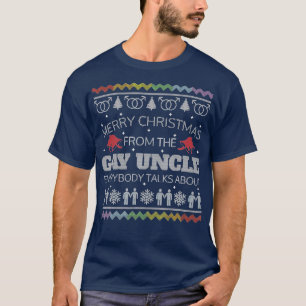 T-shirt Gay Oncle Noël laid Sweater Funny Noël cadeau