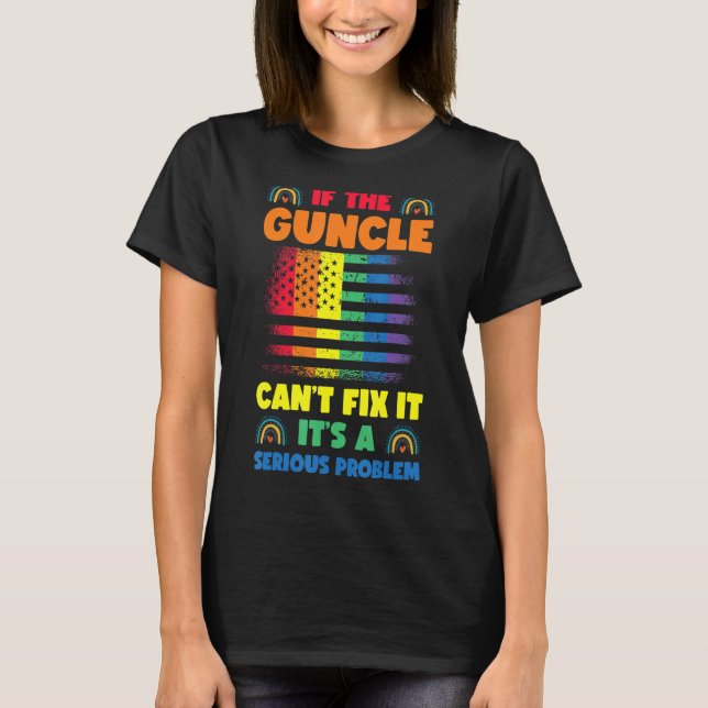 T-shirt Gay Oncle Pride Guncle 2 (Devant)